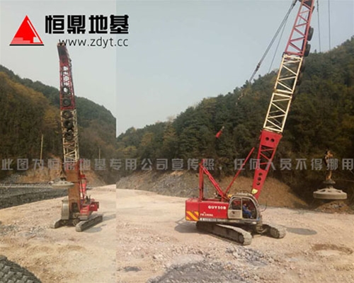 杭州九峰焚燒發電項目道路強夯工程
